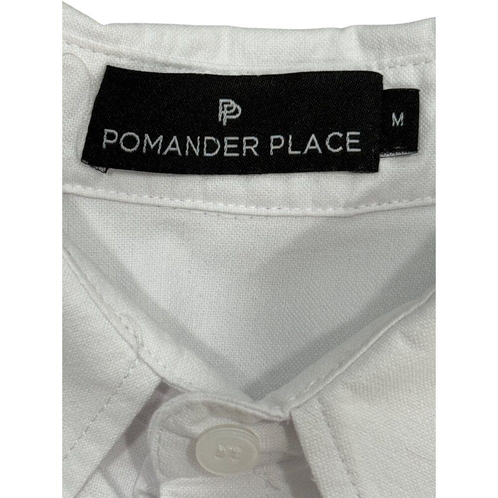 Tuckernuck Pomander Place Womens Button-Up Top 3/4 Sleeve White Shirt Size L - Picture 4 of 9